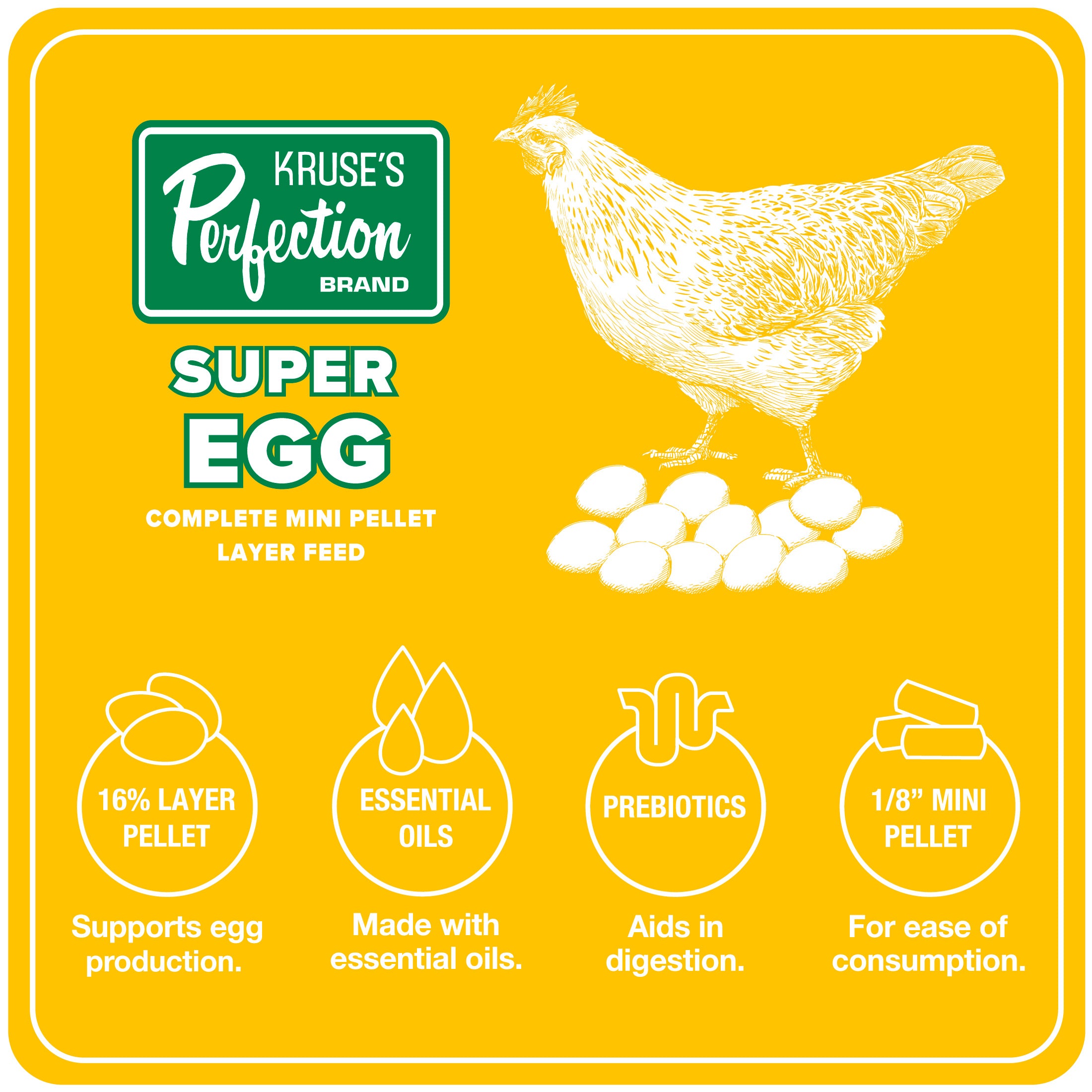 Brand Super Egg Poultry Feed 40 lb Pellet with Yucca for Laying Hens