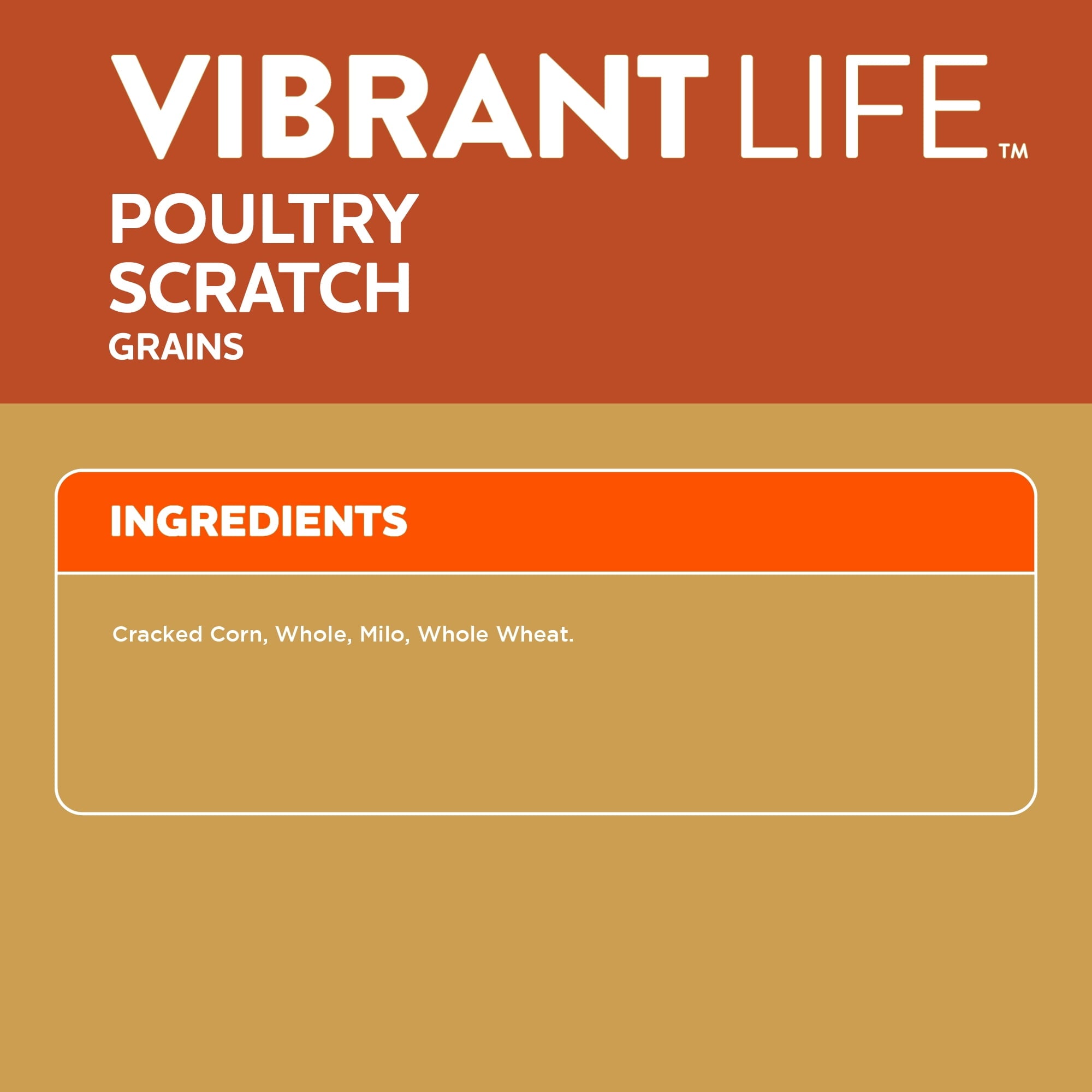 Poultry Scratch Grains, 40 lb Bag