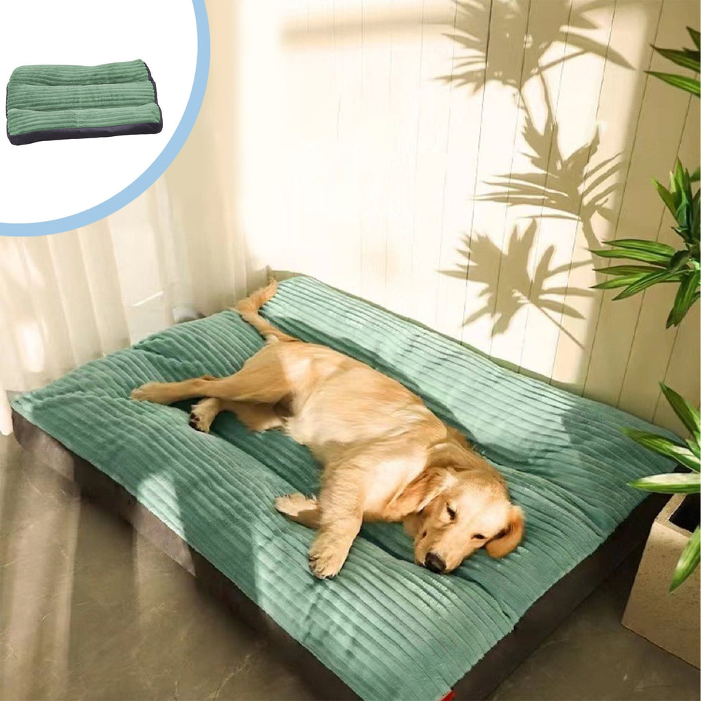 Dog Bed Washable with Removable Cover , Flannel Dog Crate Beds for Large Medium Small Dogs Cats, Pet Beds Kennel Pad 23.6 inch x 18.5 inch
