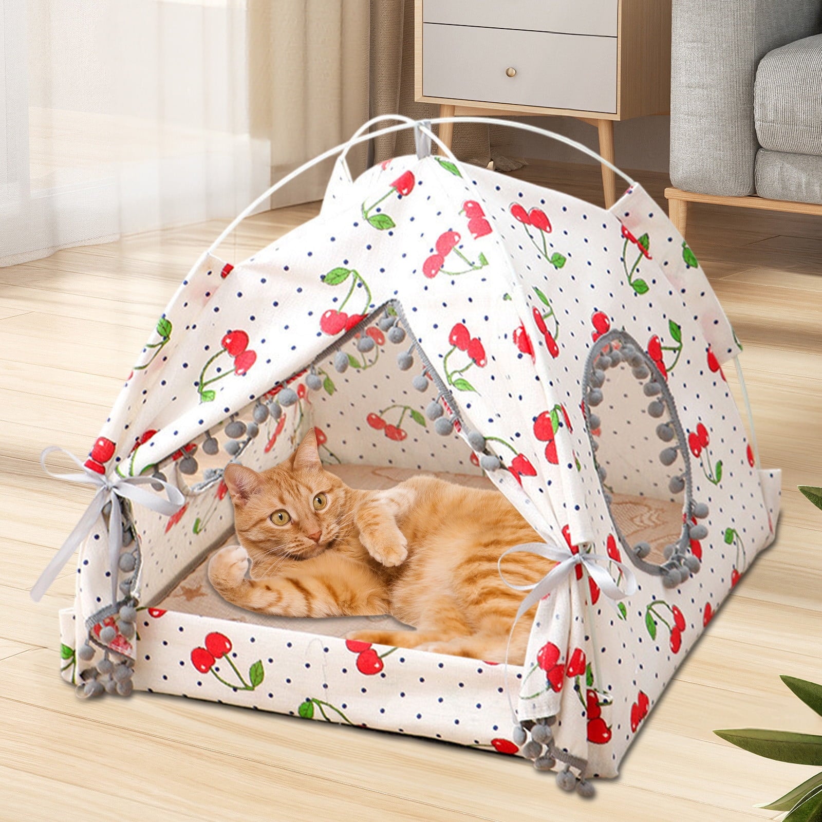 Clearance Dog Bed Medium Size Dogs, Cat Beds for Indoor Cats, Pet Bed for Puppy and Kitty, Washable, Extra , Anti-Slip Bottom