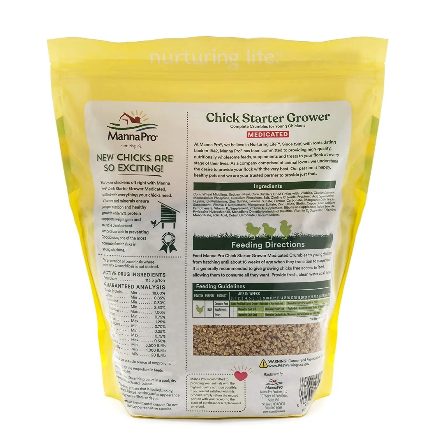 Chick Starter Grower Medicated Crumbles 5 lbs.
