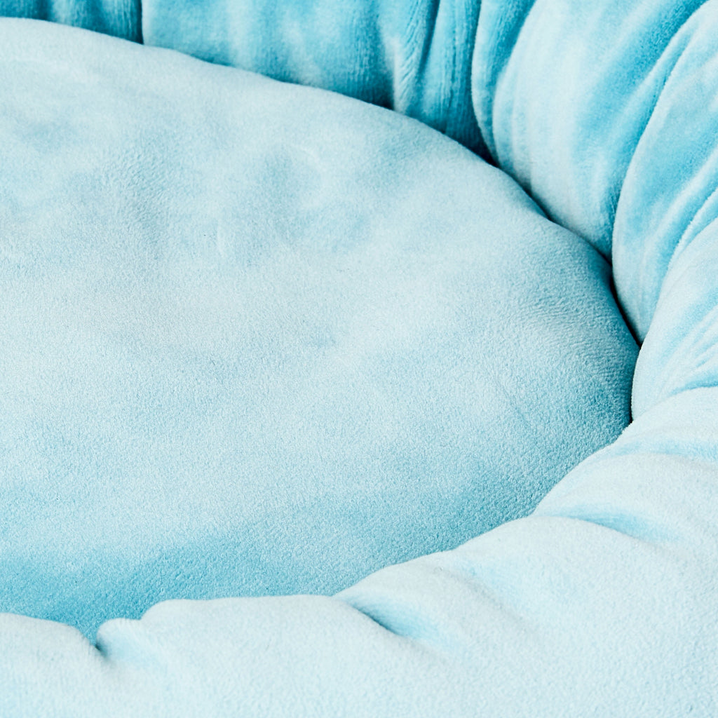 Bed for Dogs &amp; Cats, Squish Cuddle Bed, Washable, Light Blue, 17"