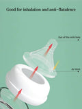300ml Hands-Free Baby Bottle with Adjustable Stand – Leak-Proof &amp; Self-Feeding Infant Bottle for On-the-Go, Includes Cleaning Brush &amp; Travel Cap