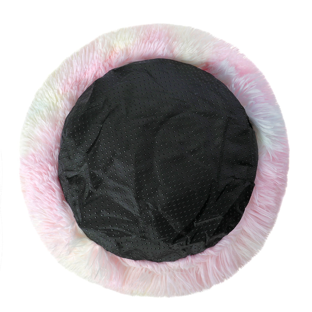 Round Plush Pet Bed for Dogs &amp; Cats, Dog Bed Sleeping Kennel Nest