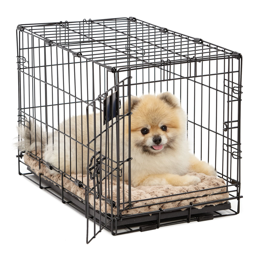 Homes for Pets Quiet Time Dog Bed &amp; Crate Mat, Deluxe Ombre Swirl, 22", Gray