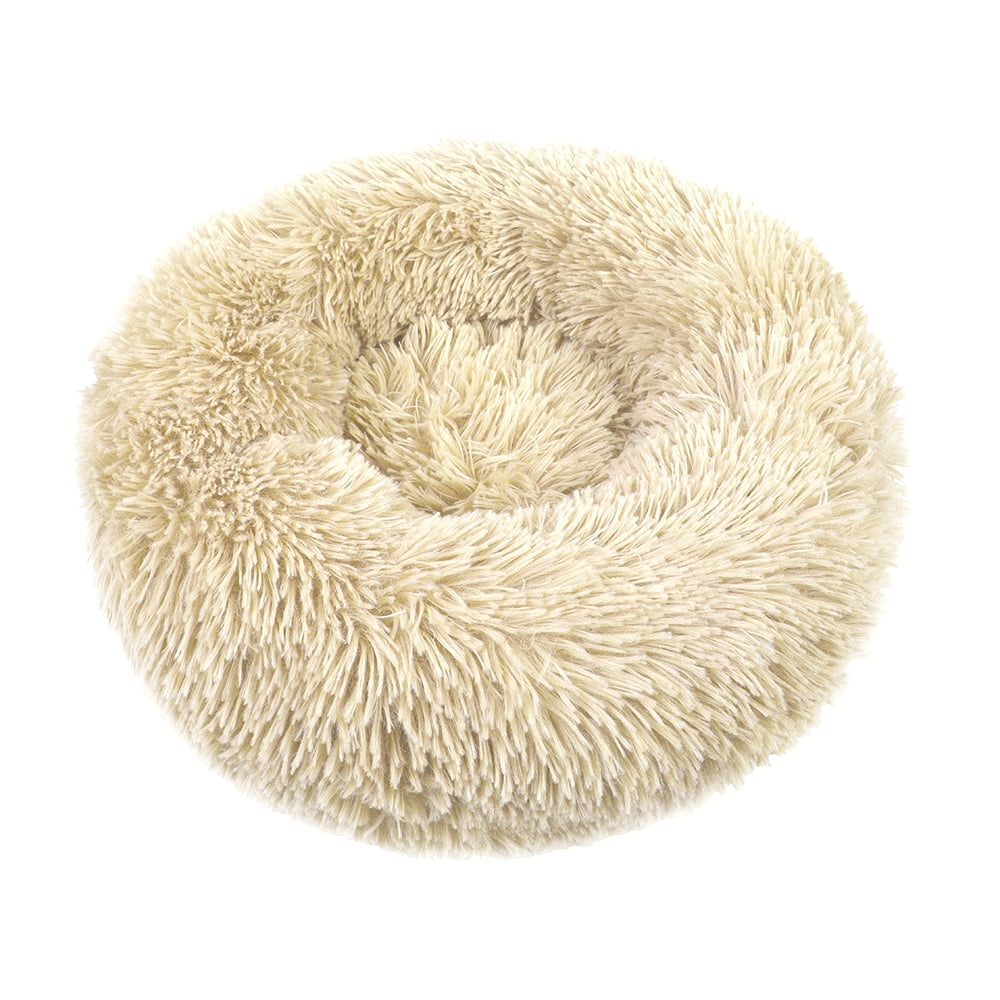 Round Plush Pet Bed for Dogs &amp; Cats, Dog Bed Sleeping Kennel Nest
