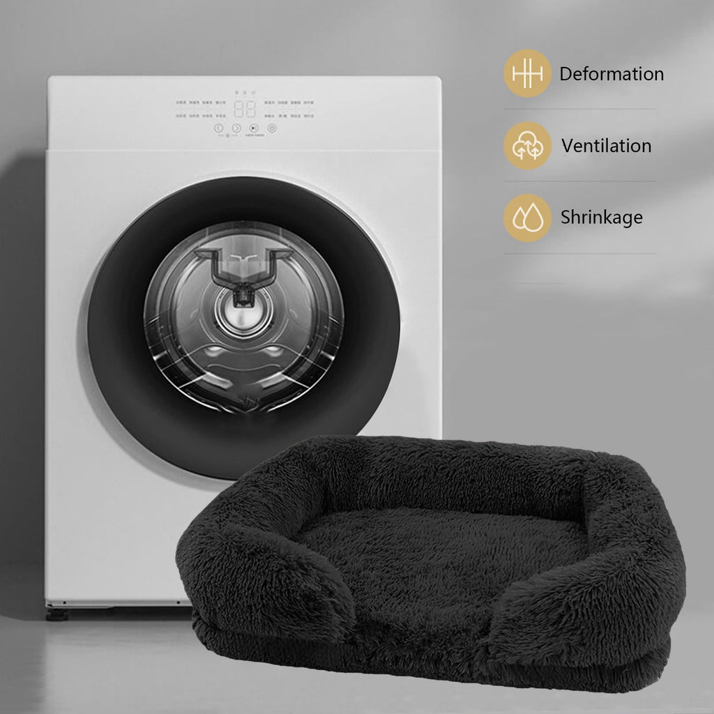 Pet Bed Dog Cat Cuddler Bed Faux Fur Warming Cushion For Small Medium Dogs And Cats Indoor Use
