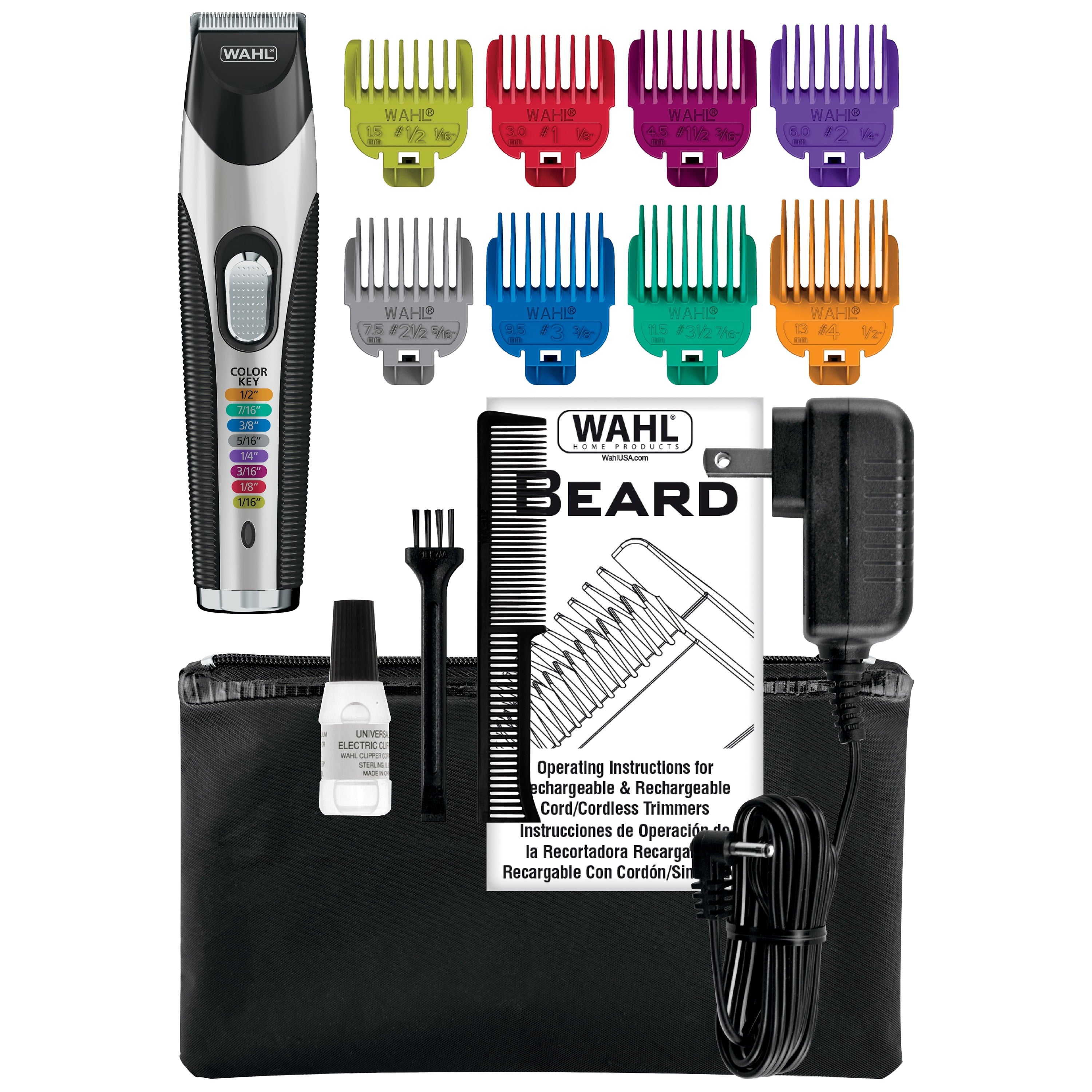 Color Pro Cord/Cordless Rechargeable Hair, Beard Trimmer for Men - 9891-100