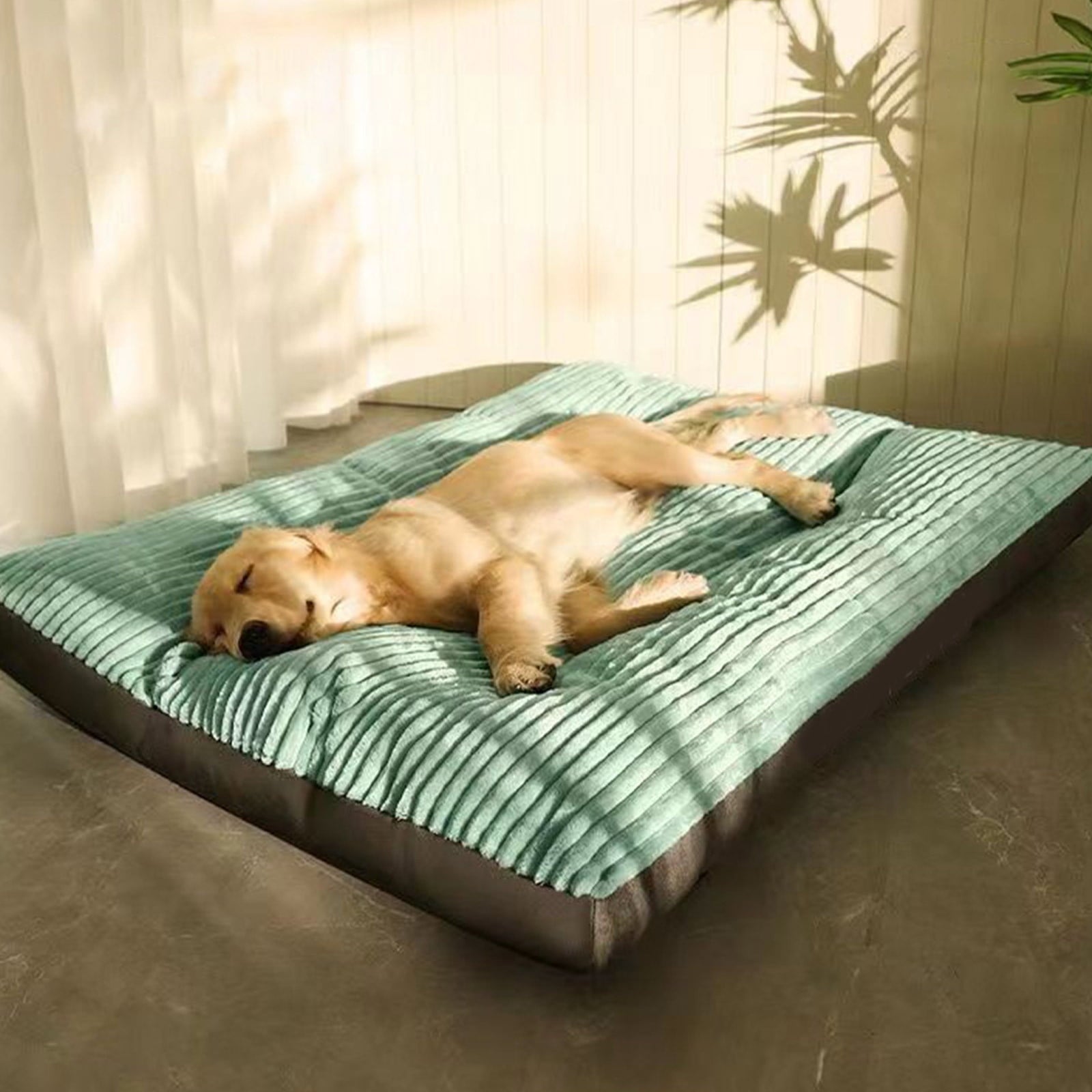 Dog Bed Washable with Removable Cover , Flannel Dog Crate Beds for Large Medium Small Dogs Cats, Pet Beds Kennel Pad 23.6 inch x 18.5 inch