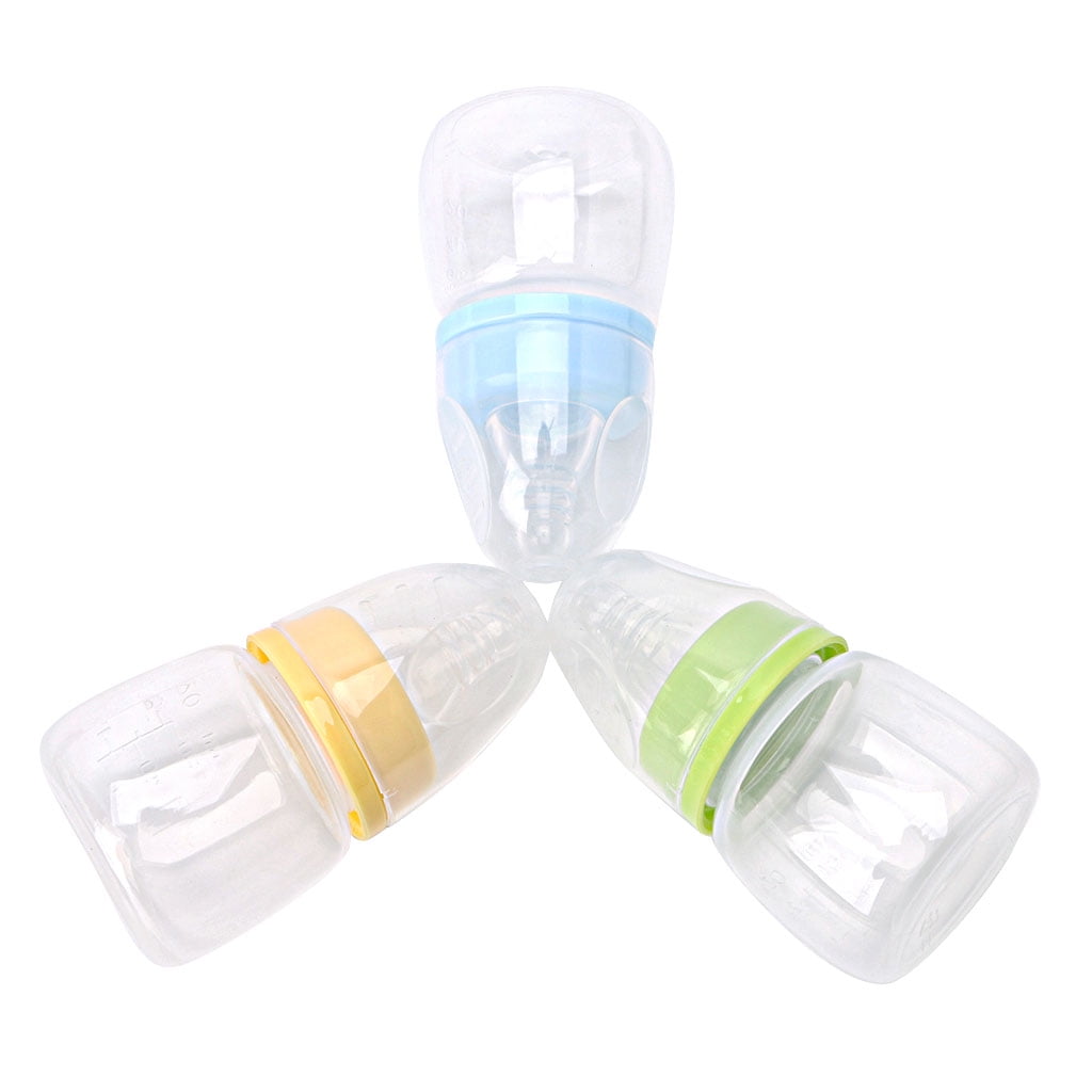 Misright 1pc 60ml 2OZ Silicone Standard Neck Baby Infant Feeding Nursing Nipple Bottle