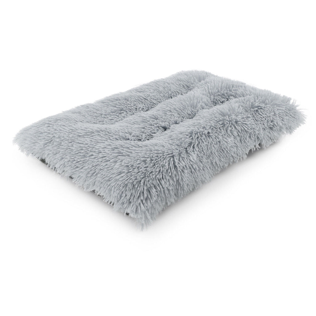 Plush Pet Bed for Dogs &amp; Cats Dog Crate Mat Mattress Pillow Bolster