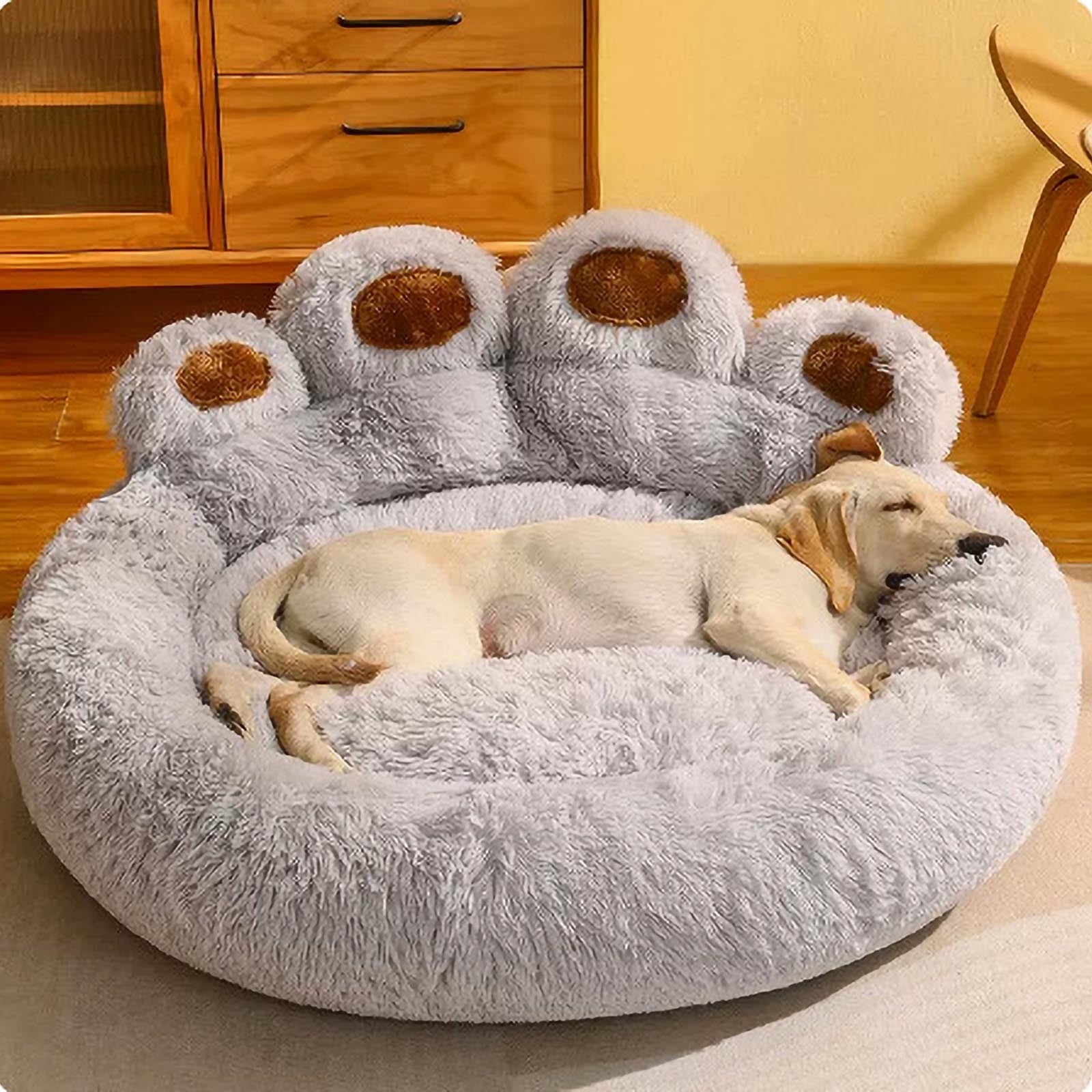 Christmas Clearance! Dog Bed And Comfy Pet Dog Bed - All Seasons Paw Shape Dog Bed Cushion