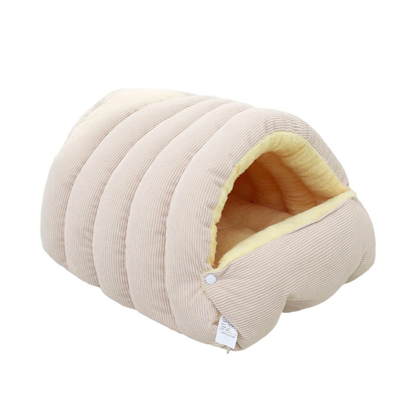 Winter Small Pet Bed - Washable Semi-Enclosed Cat/Dog Bed, Dual-Purpose (Open/Closed), Wear-Resistant Cloth, Fits Pets Under 5 lbs, Green, Compact 18.9x11.8x7.87in