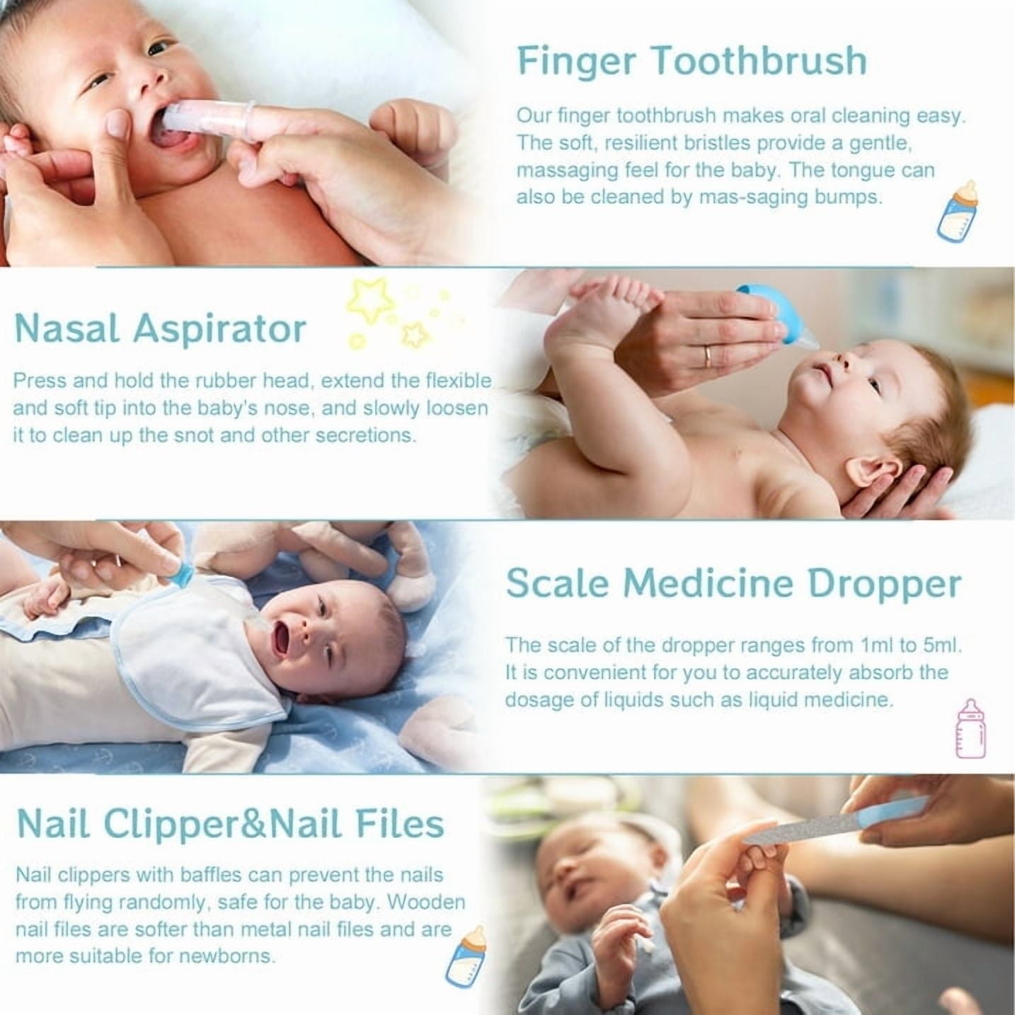 20 in 1 Baby Grooming Kit, Electric Nail File Trimmer Baby Essentials, Newborn Essentials Must Haves Kits with Hair Brush Comb for Newborn Infant Toddlers Baby Boys Girls Kids,Baby Shower Gifts