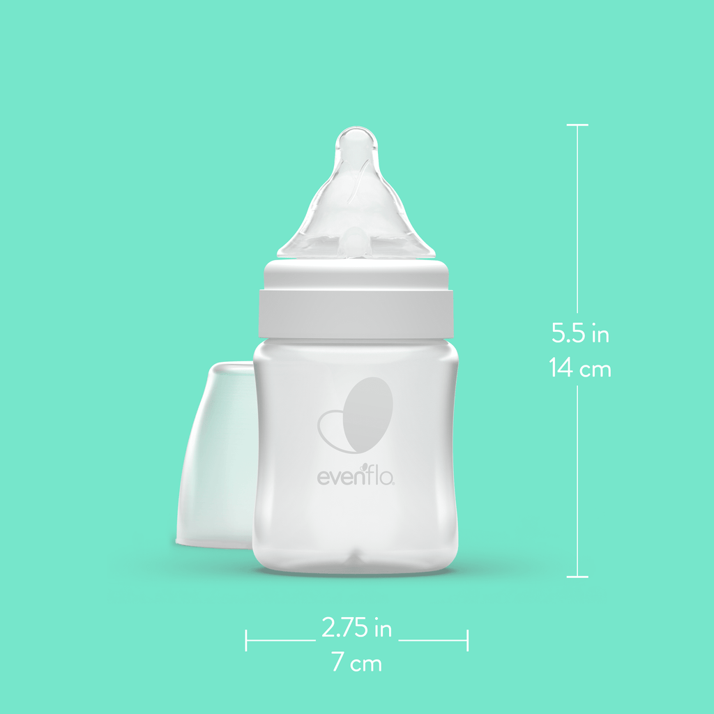 Proflo Venting Balance Plus Wide Neck Baby Bottles for Newborn - Infants, 5 oz Pack of 6