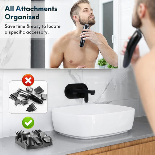 5 in 1 Hair Trimmer, Beard Trimmer for Men, Electric Razor, Cordless Shavers, Hair Clippers for Mustache Groin Body Hair, Painless Hair Removal, Grooming Kit for Men, Black