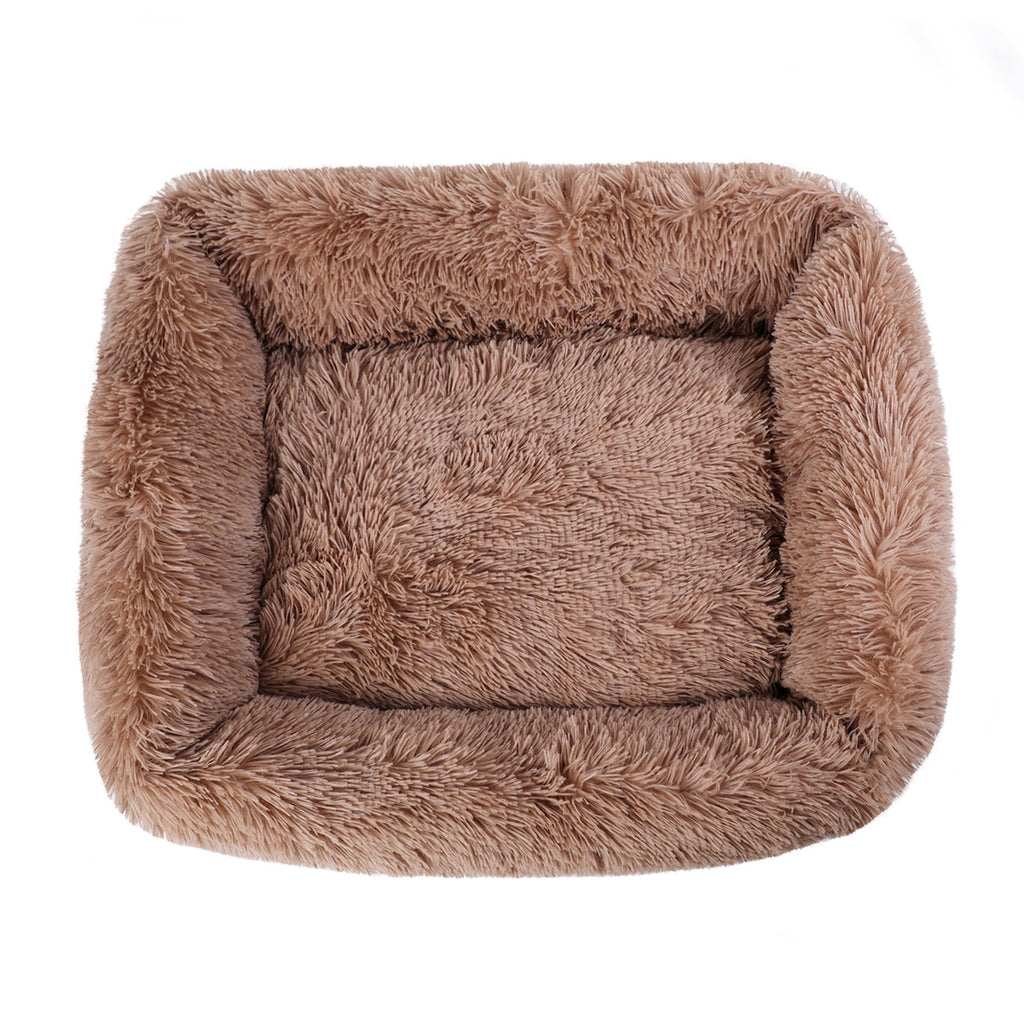 Rectangle Plush Pet Bed Bed for Dogs Cats Kennel Cuddler Crate Cushion Mat Washable