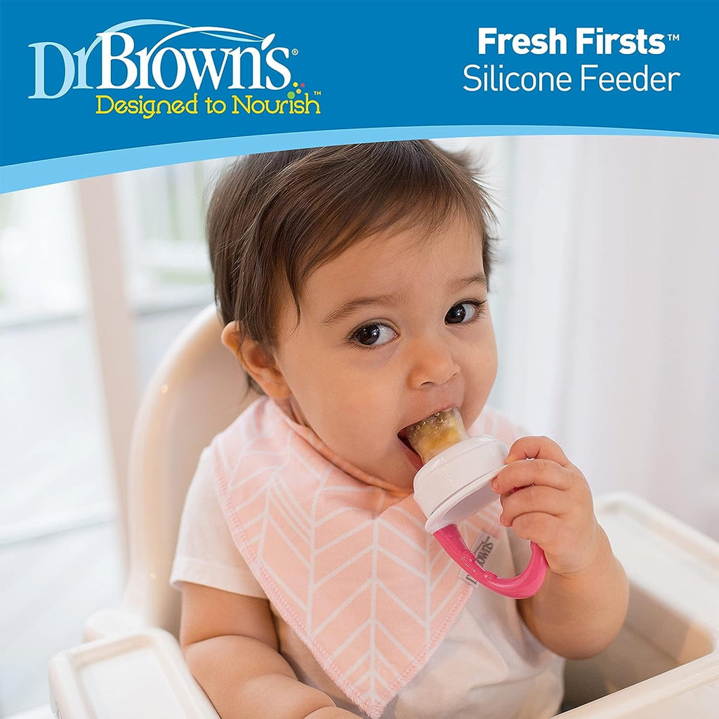 Designed to Nourish, Fresh Firsts Silicone Feeder, Solid Food Feeding, Mint, 1 Pack