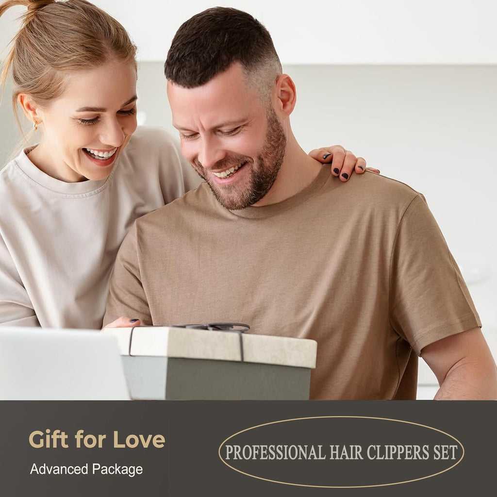 Barber Clippers and Trimmer Set for Haircut Electric Grooming, Gifts for Men