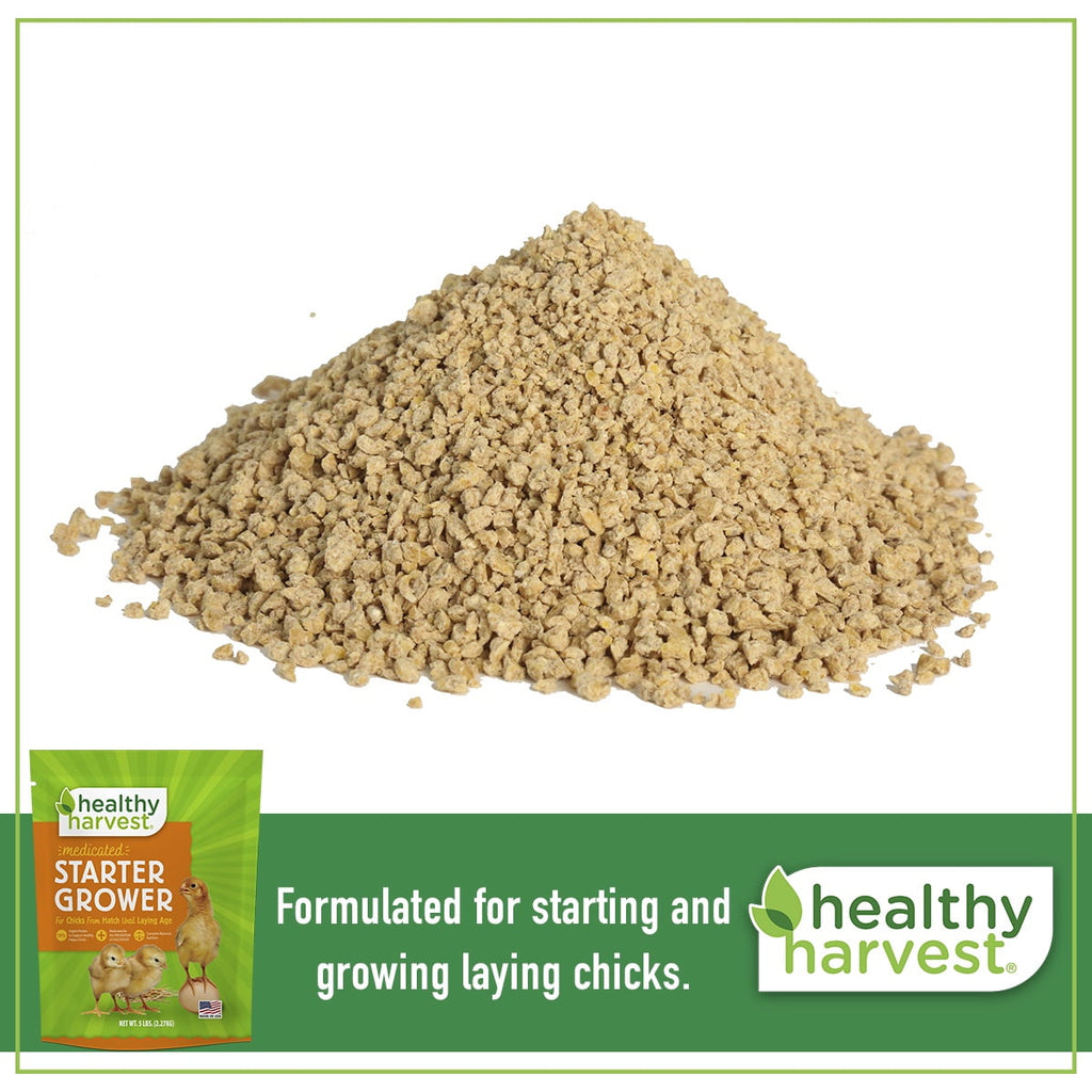 Medicated Starter Crumble Feed for Baby Chicks, 5 lb bag