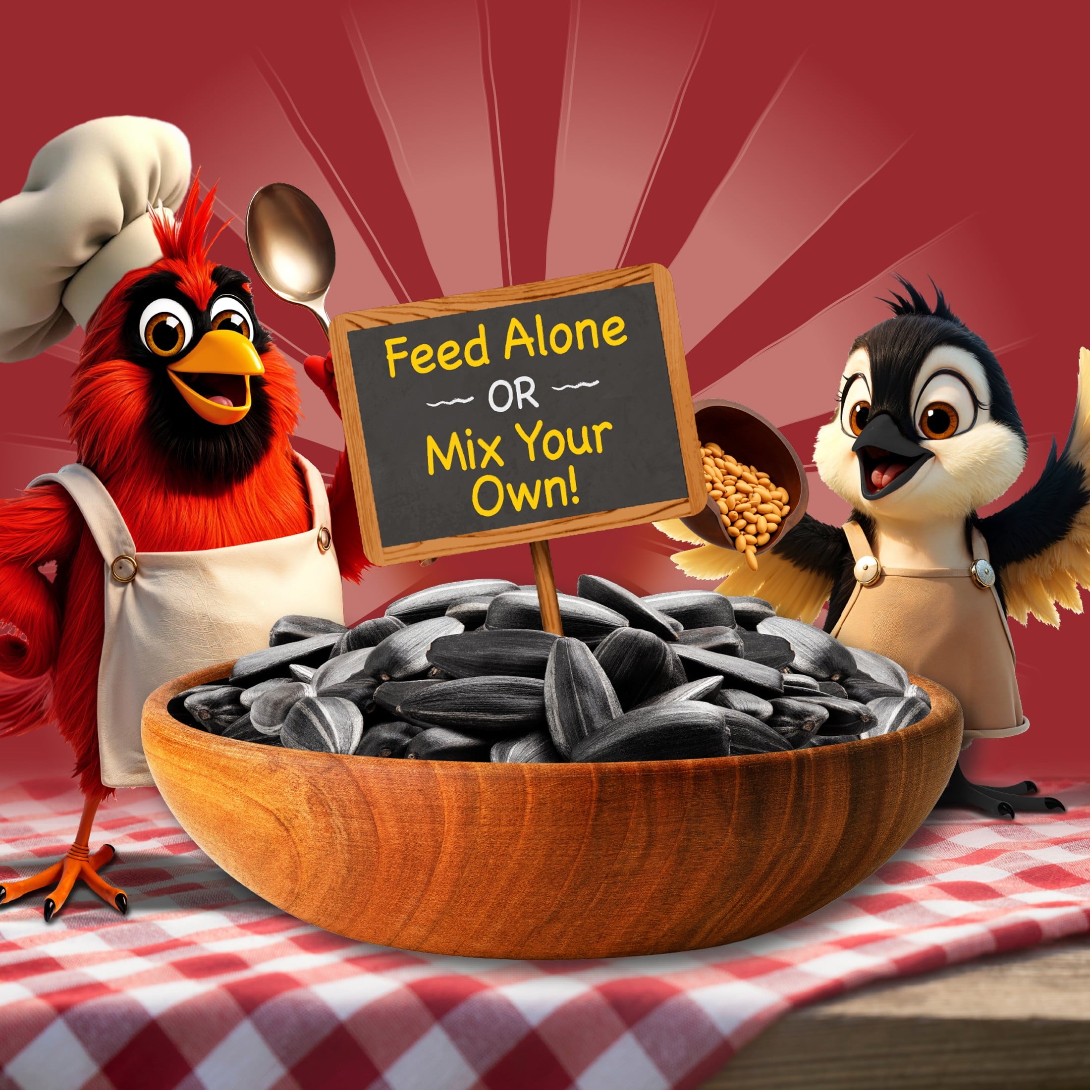 Recipe Selects Black Oil Sunflower Seed Dry Wild Bird Feed, Bird Food, 40 lb. Bag, 1 Pack