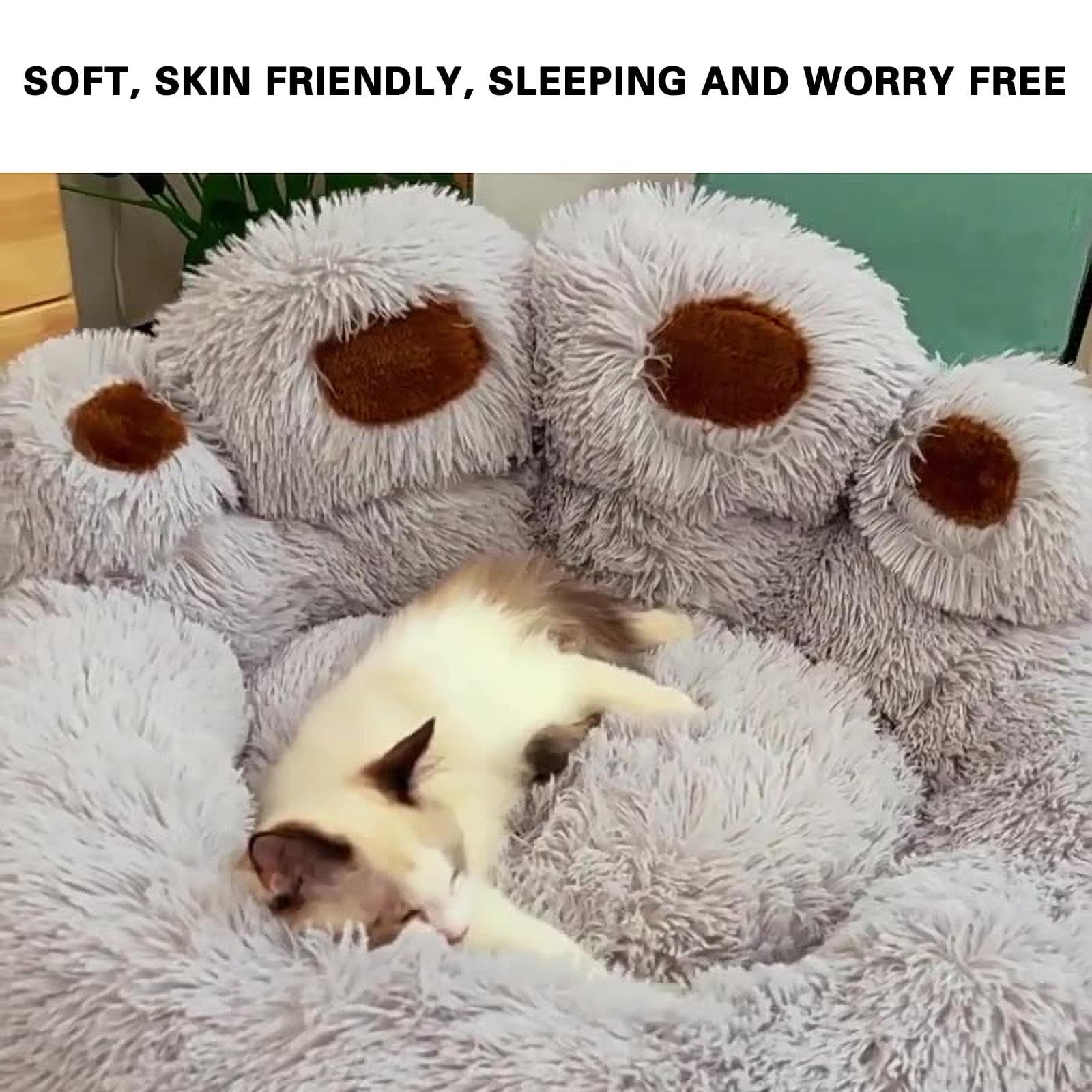 Christmas Clearance! Dog Bed And Comfy Pet Dog Bed - All Seasons Paw Shape Dog Bed Cushion