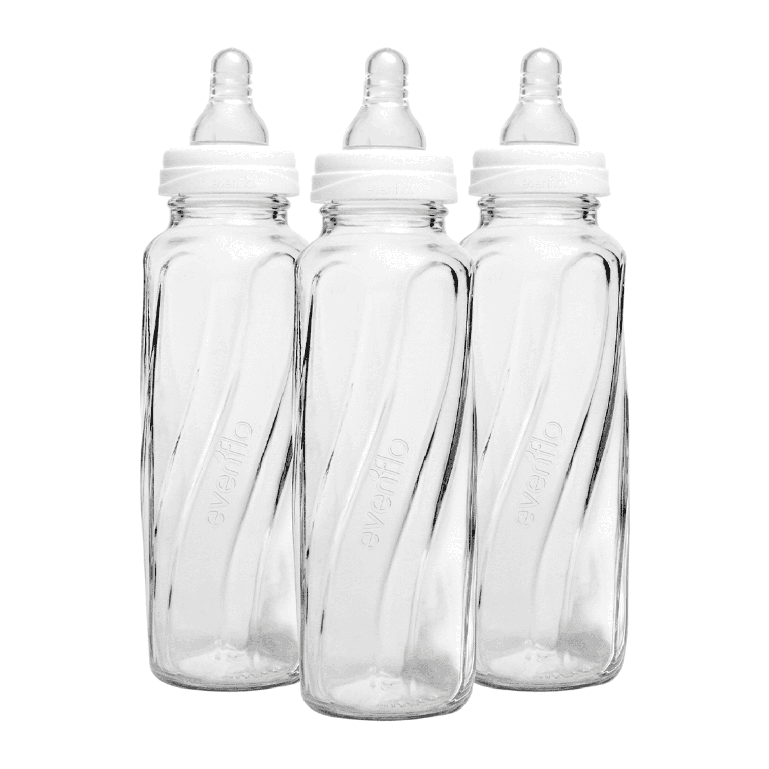 Classic Glass Baby Bottles - 8 Fl oz, Clear, 3ct