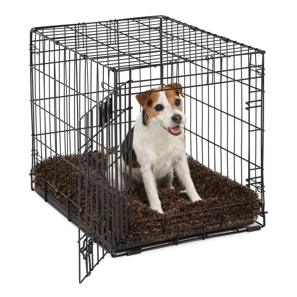 Homes for Pets Quiet Time Dog Bed &amp; Crate Mat, Deluxe Ombre Swirl, 22", Gray
