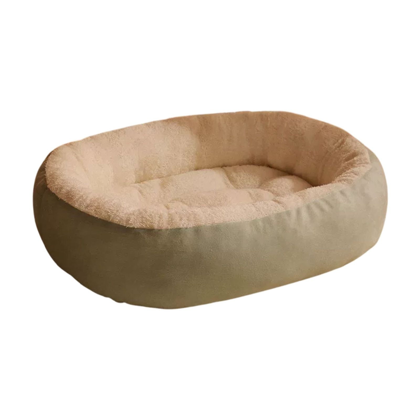 Oval Pet Bed Bed Fleece Warmth Pet Pad for Cat &amp; Small Dog